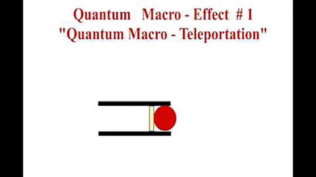Quantum macro effect 1
