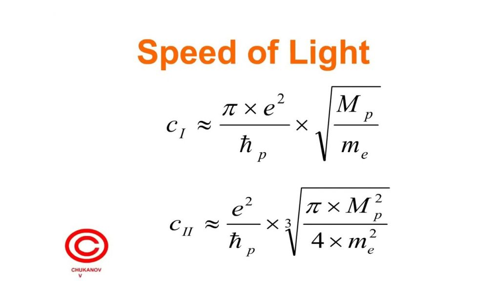 The speed of light
