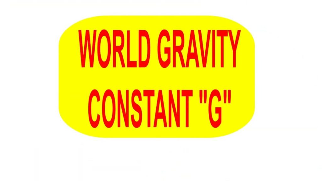 World gravity constant g