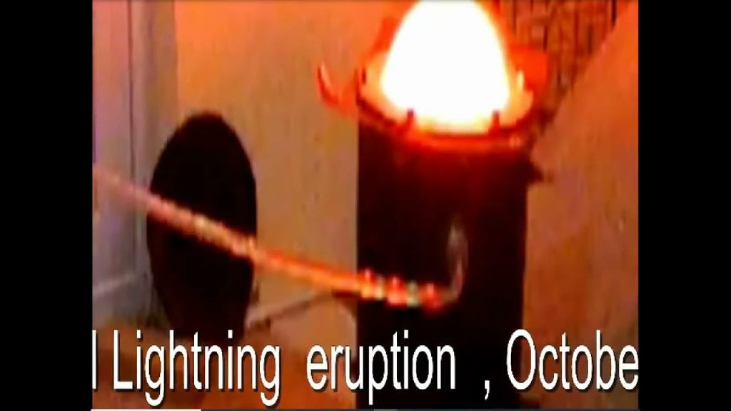 Ball lightning eruption